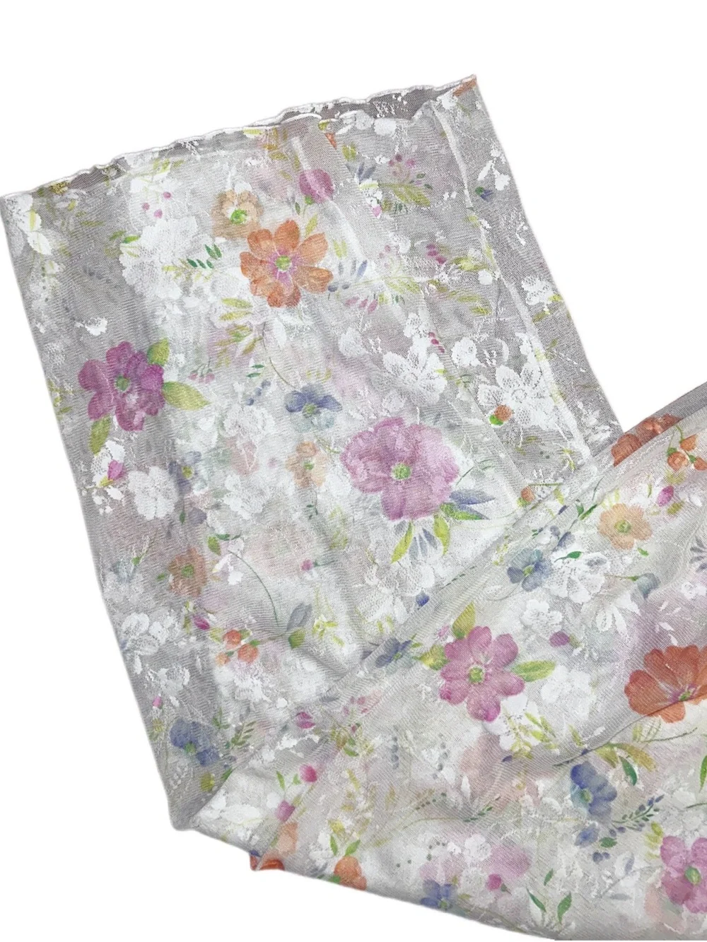 Victoria’s Secret ~ Small ~ White W/ Multi-Colors Floral Lace ~ Pajamas Pants